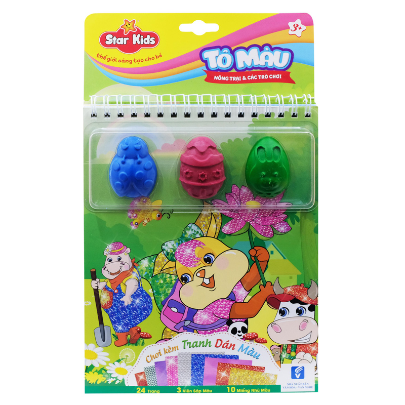 Tô màu nông trại & cá trò chơi - Thế giới sáng tạo cho bé (K-801)