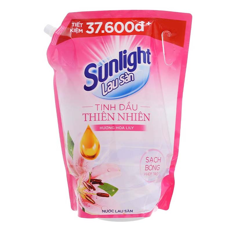 SUNLIGHT Nước lau sàn tinh dầu thảo mộc hương lyli và hương thảo 3.6KG
