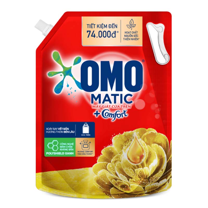 Nước giặt OMO COMFORT 2.8KG (Tinh dầu thơm)