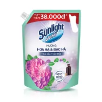 Nước lau sàn SUNLIGHT tinh dầu thảo mộc hoa hạ bạc hà 3.6kg