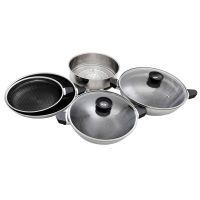 Bộ nồi chảo T&K Blackcube Attractino F000016