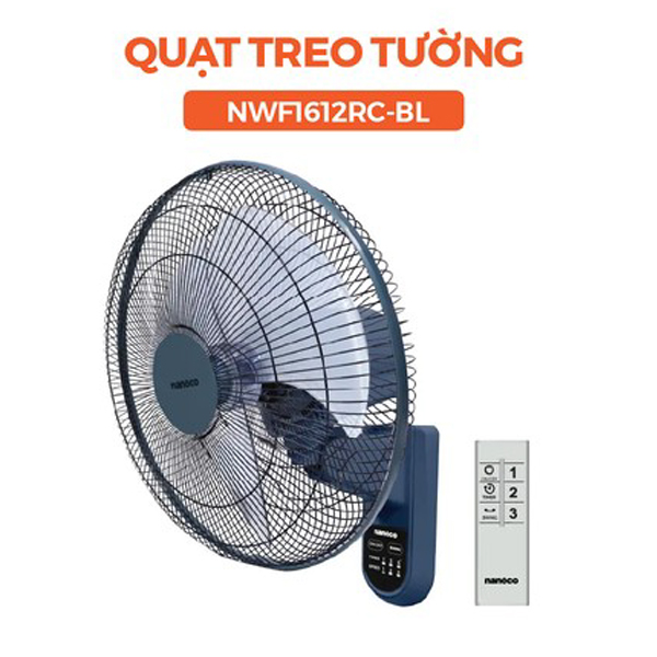 QUẠT ĐIỆN NANOCO NWF1612RC-BL