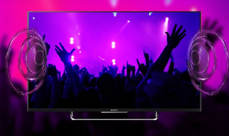 Tivi sony kdl-43w800c sở hữu âm thanh mạnh mẽ