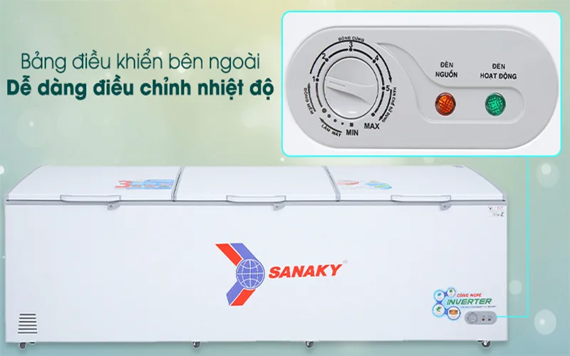 Tủ đông Sanaky Inverter 1143.5 lít VH-1399HY3