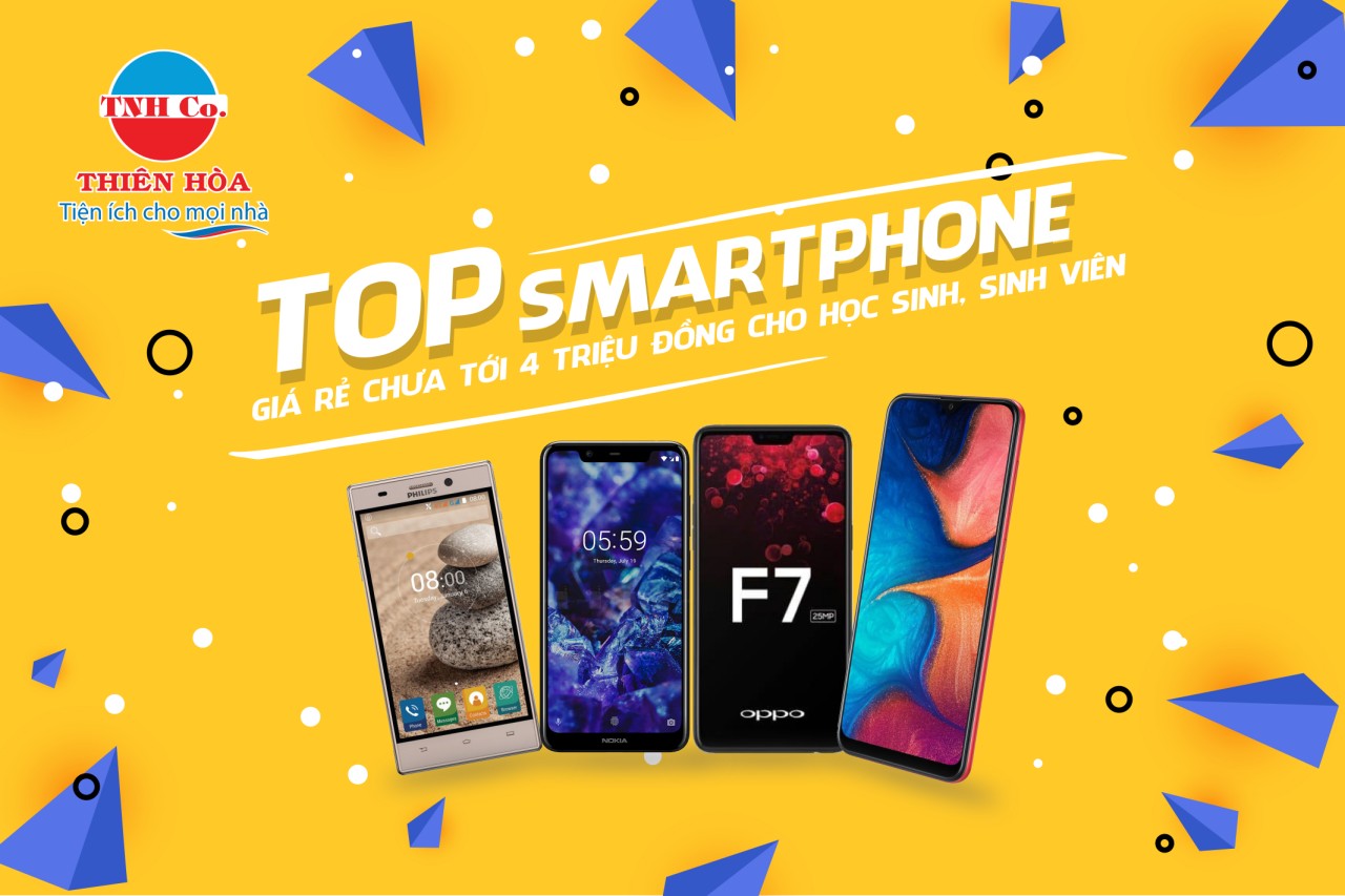 TOP SMARTPHONE GIÁ RẺ DƯỚI 4 TRIỆU CHO HỌC SINH SINH VIÊN