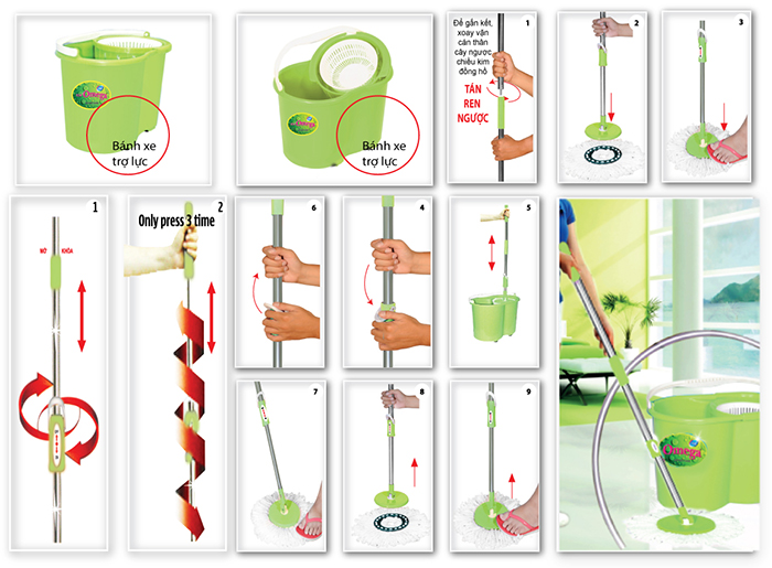 Bộ lau nhà OMEGA OMBO-02
