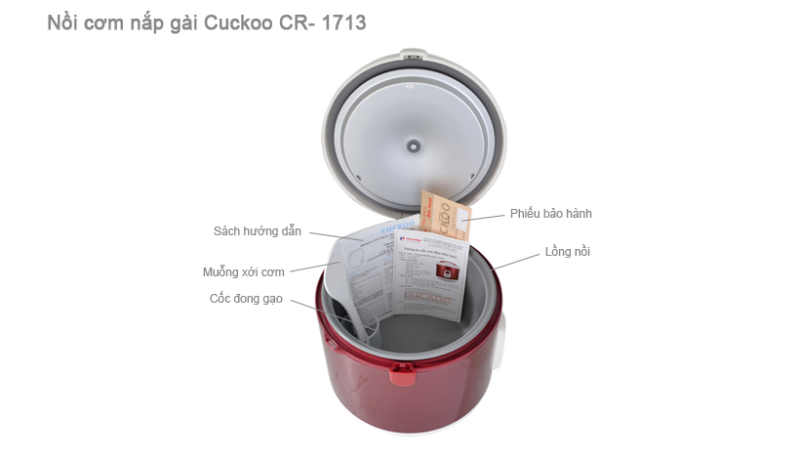 Nồi cơm điện 3 lít Cuckoo CR-1713