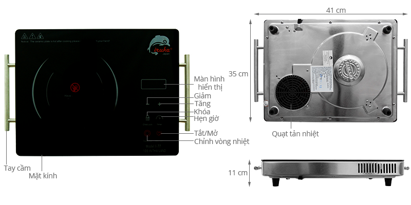 Bếp hồng ngoại Iruka I-77