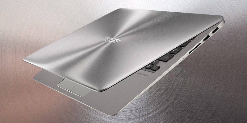 Laptop Asus UX410UA-GV063 chế tác từ kim loại nhôm nguyên khối, siêu mỏng. Bộ vi xử lý: Intel Core i5 thế hệ thứ 7, Màn hình: Full HD 14 inch, Đồ họa: Intel HD Graphics 620... 